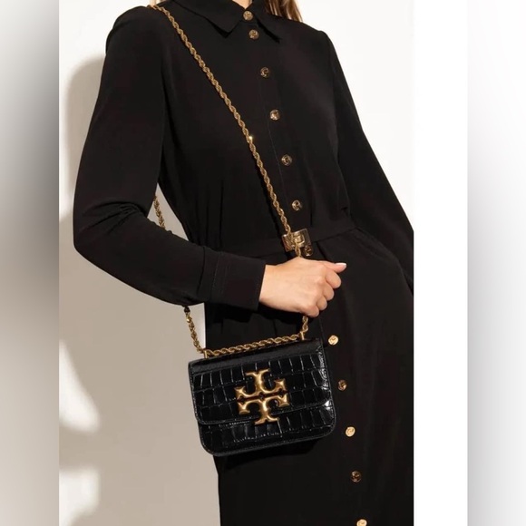 77044 - Tory Burch Eleanor Embossed Small Convertible Shoulder Bag - Picture 14 of 14